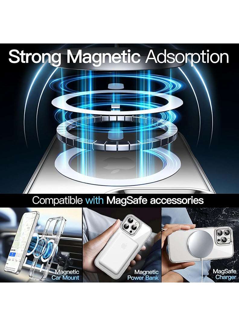 Rivin iPhone 16 Pro Case Magsafe Compatible Strong Magnet Upgraded Shutter Button Delay Yellowing iPhone 16 Pro Cover Military-Grade Protection Wear-Resistant 16 Pro Case Magnetic Compatible - Image 2